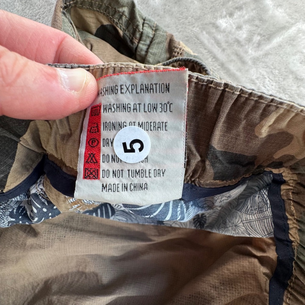 Camo Cargo Shorts Mens 46 New Tactical Streetwear Y2K Utility Baggy Ripstop - Picture 3 of 13